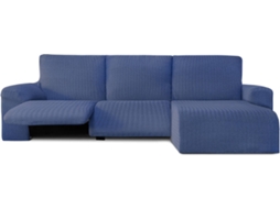 Capa de Chaise Longue Relax Direita EYSA Premium Jaz Tecido Multielástico (360 x 120 x 120 cm - Poliéster e Algodão - Azul)