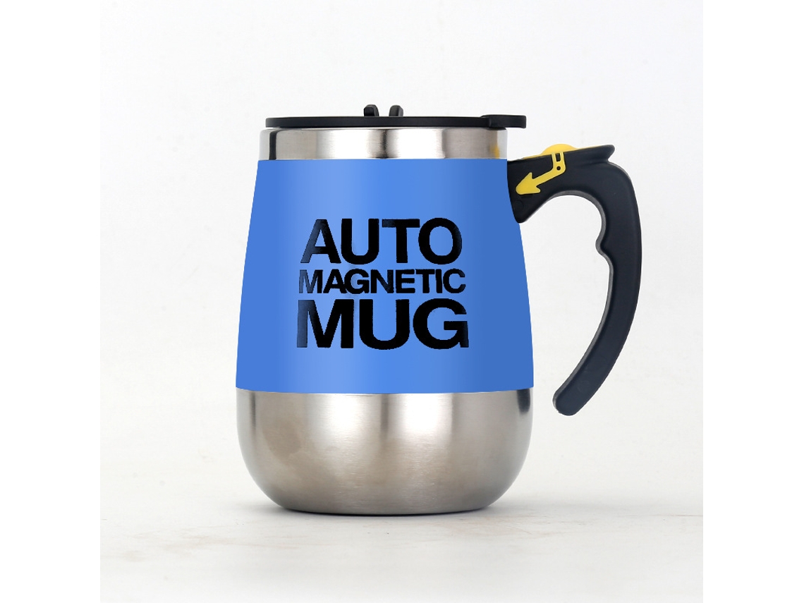 Caneca Misturadora Inox Automática 450ml - Azul - Eifson