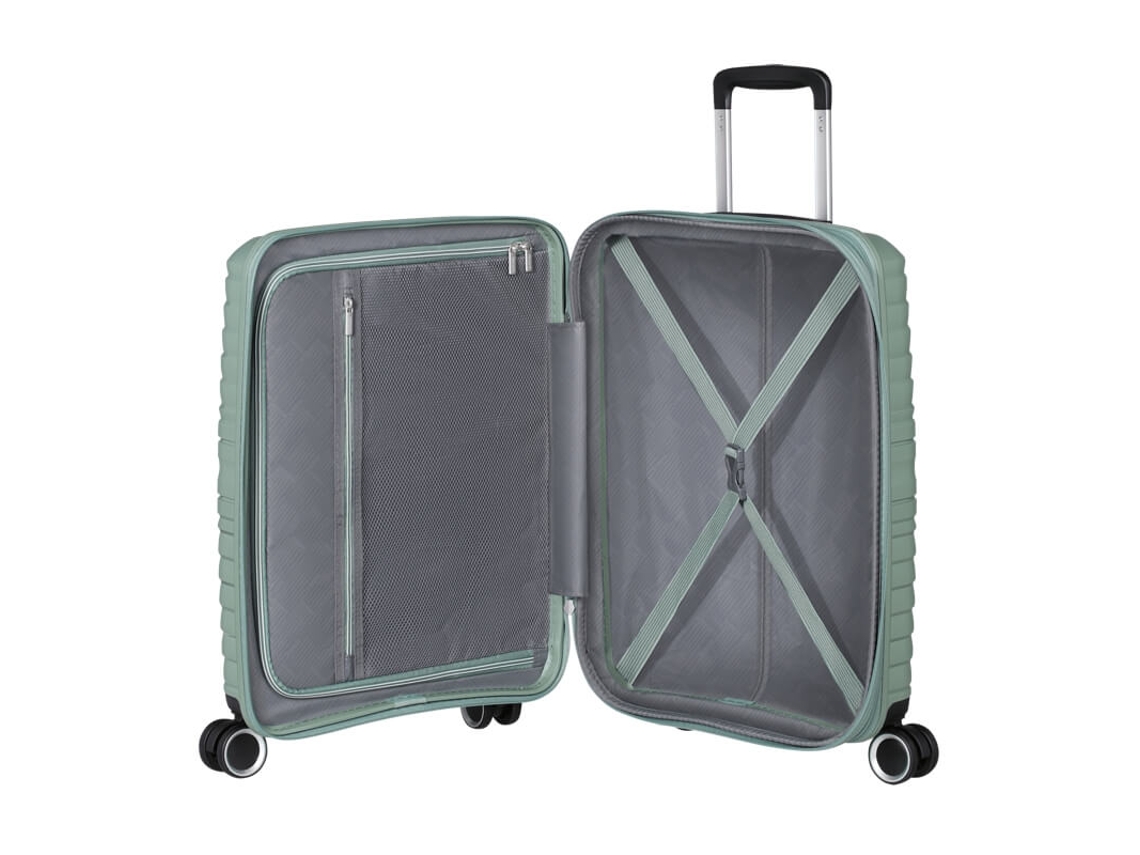 Mala De Cabine 55cm 4r Exp. Flytwist Verde Botânico American Tourister
