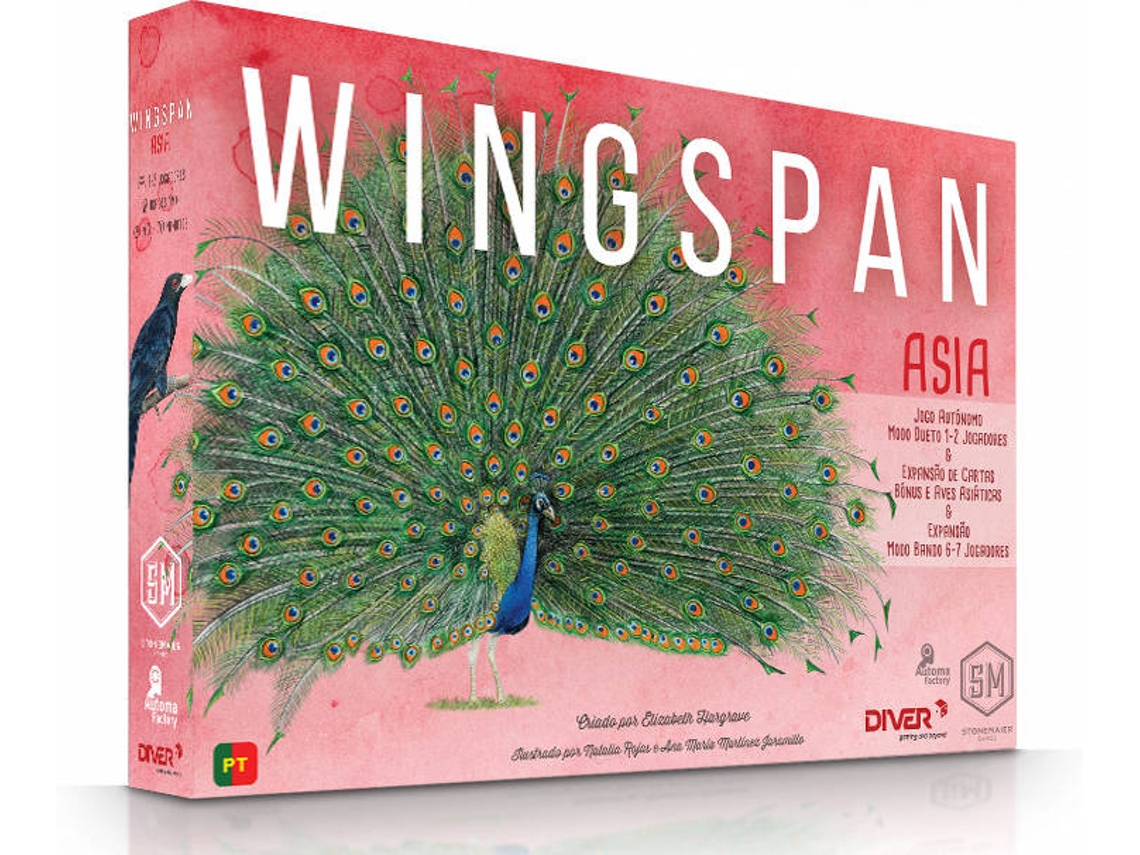 Jogo de Tabuleiro DIVERCENTRO Wingspan Asia (Português)