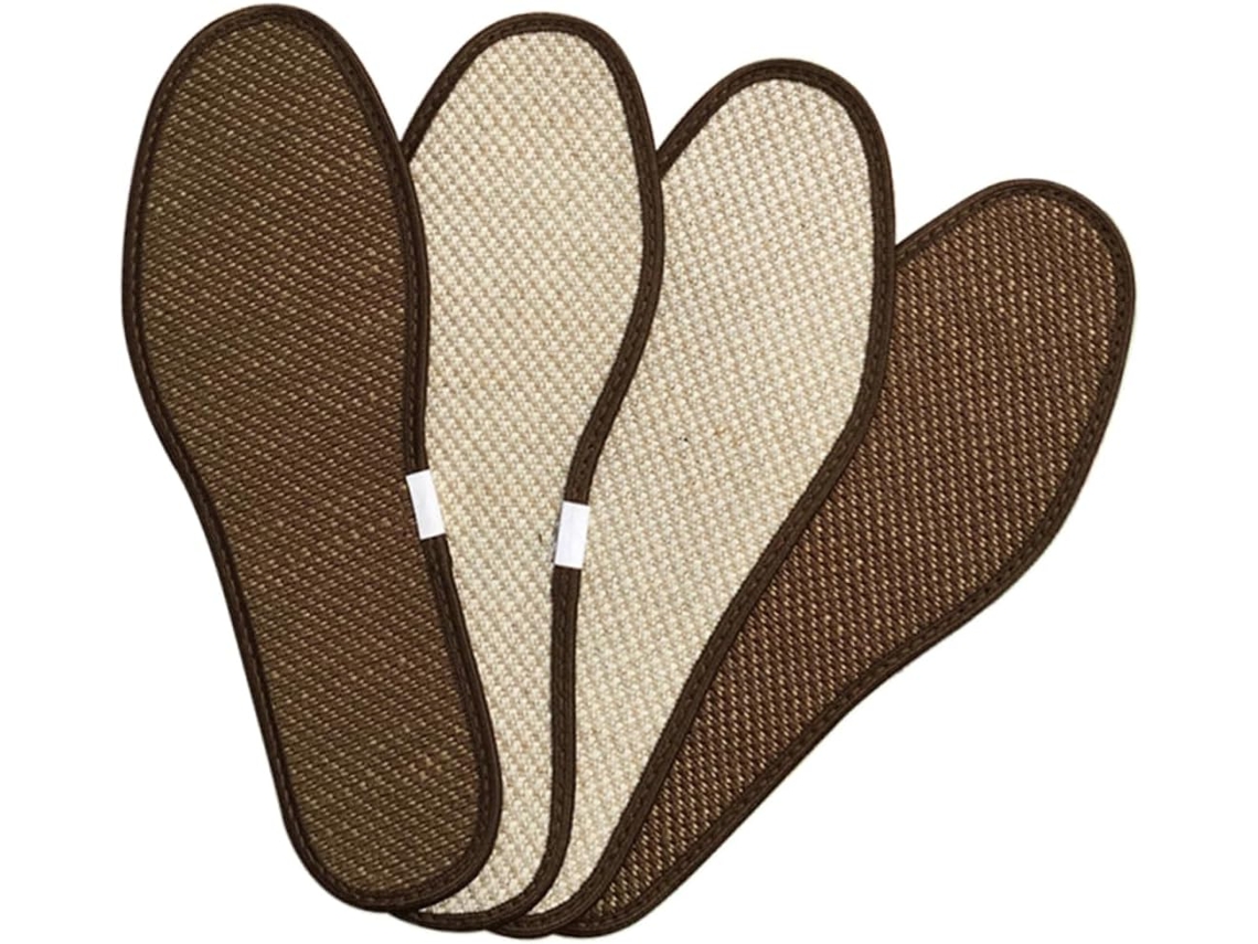 Palmilhas Respiráveis E Resistentes A Odores, Feitas De Carvão Bambu, Para Calçados Esportivos, 2 Pares, Em Linho
