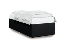 Bed Frame, Bed Frames Vidaxl Preto Tecido (90 X 190 Cm)