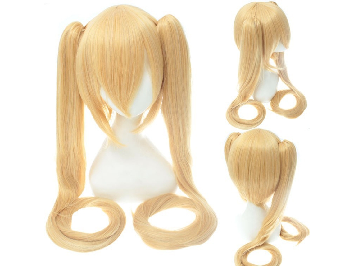 Peruca Hatsune Miku Wig 120cm Cuich (dourada)