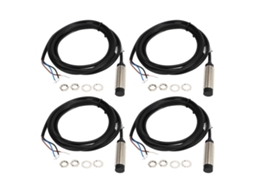 4 Conjuntos de Interruptores de Proximidade Indutiva 12mm Sonda Npn 3 Cabos no 4mm Sensor 6 36vdc