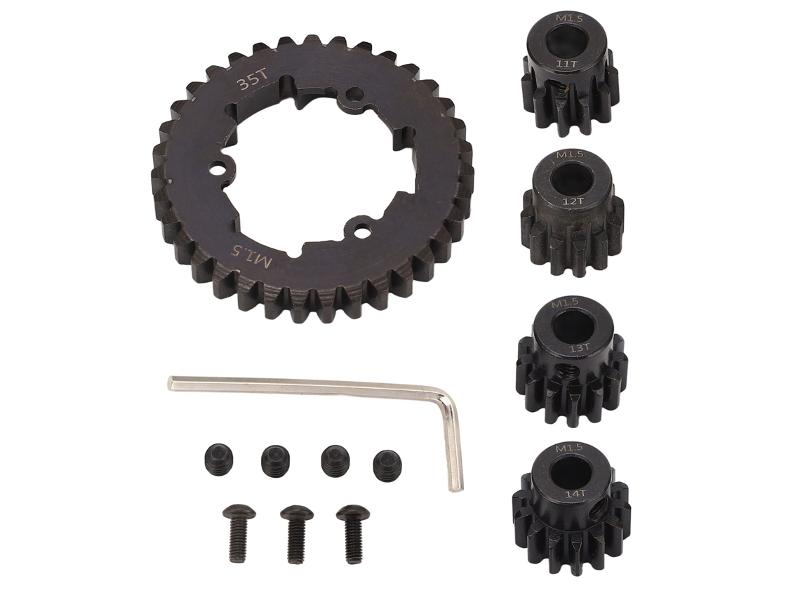 Conjunto De Engrenagens De Carro Rc Aço Engrenagem Coroa 35t Engrenagem Pinhao Motor 11t-14t Para Traxxas 1/5 X-maxx 6s 8s