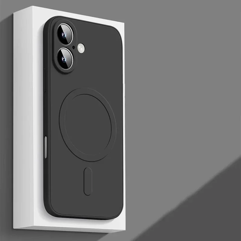 Capa Protetora De Silicone Líquido (preta Para Iphone 13 Pro Max), Carregamento Sem Fio, Resistente A Impactos.