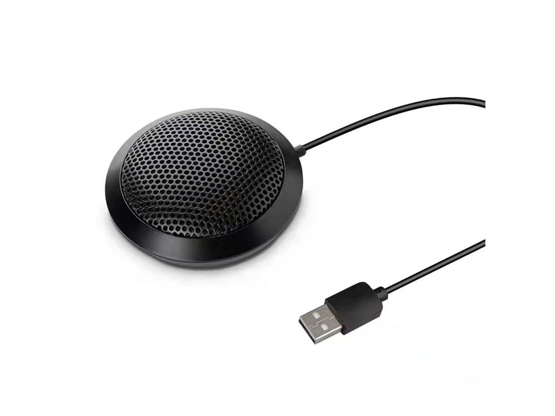 Microfone Condensador Omnidirecional De 360°, Interface Usb/3,5 Mm, Microfone De Mesa, Plug And Play. Mdug (usb)