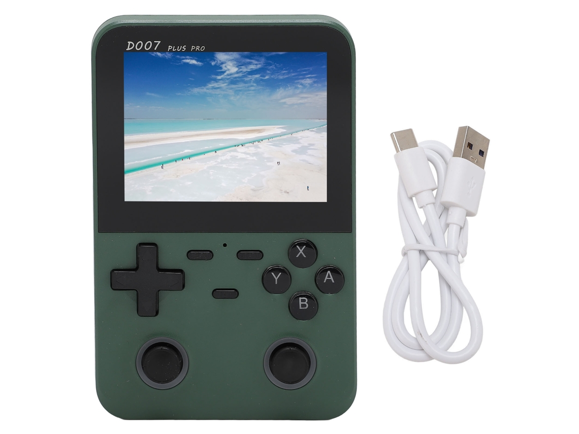 Console portátil GBA arcade D007 com tela IPS 3.5 polegadas e duas joysticks EOOCOO