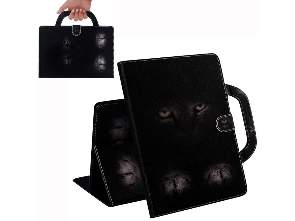Capa‑flip Horizontal Padrão Gato Halinuia Com Suporte, Ranhura De Cartão E Carteira Para Huawei Mediapad T5