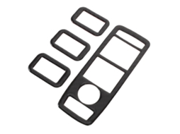Kit De Adesivos Decorativos Para Substituição Da Moldura Do Interruptor Regulador Vidro Carro