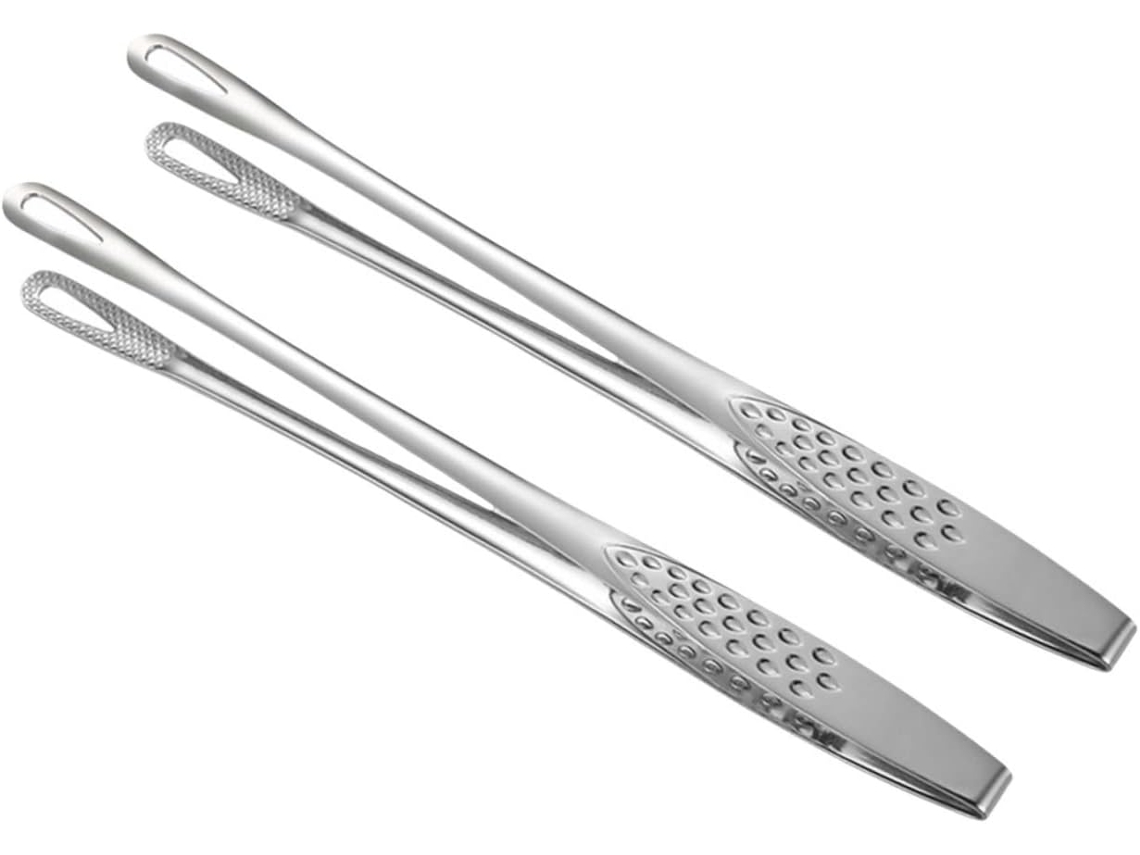 Conjunto De 1 Pinça Aço Inoxidável Para Alimentos, Ideal Para Churrasco E Cozinha Feita Em Aço Inoxidável Antiderrapante