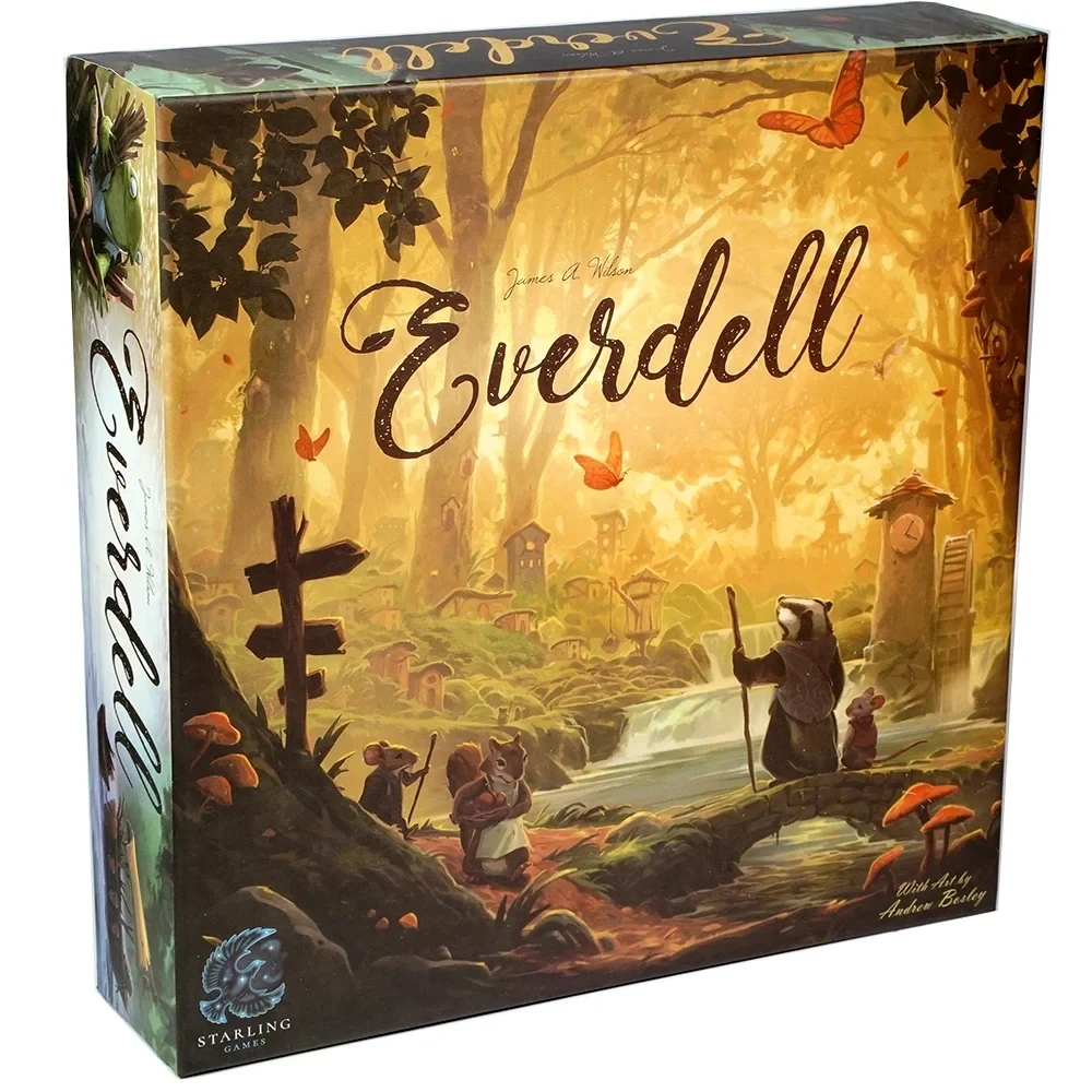 (everdell) Everdell Jogo De Tabuleiro De Estratégia. Construção De Cidade Na Floresta Com Cartas De Seleção. 1-4 Jogadores.