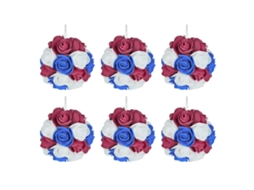 Laxiscreed Bola De Flores Para Decoração De Festa De Dia Da Independência E Natal