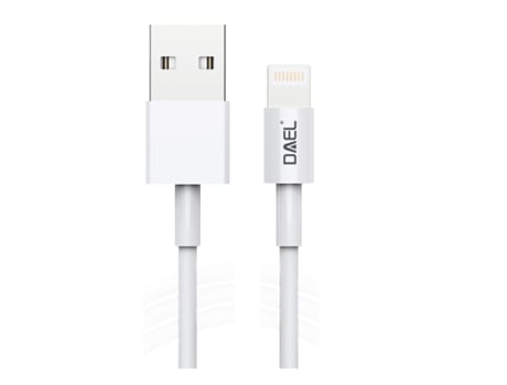 Cabo Dados Usb Lightning DAEL Branco