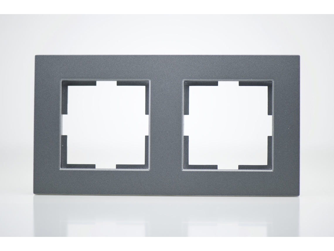 Placa de Acabamento de Plástico Defumado 2 Postes 81X155X10Mm