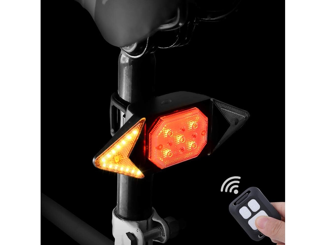 KOFIHETY Luz Traseira Para Bicicleta Com Indicadores De Direção, Led Ultrabrilhante À Prova Dágua, Controle Remoto Sem Fio Para Modos De Luz Personalizáveis E