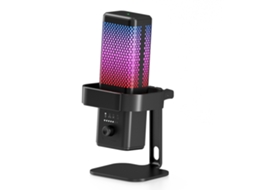 Micrófono Gaming Usb Com Redução De Ruído, Rgb, Suporte E Mudo Rápido Para Pc, Ps5, Gravação E Streaming