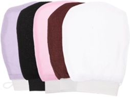 Conjunto De 5 Luvas Esfoliantes Corporais Leves E Respiráveis Em Poliéster Para Massagem E Remoção D Gokoco