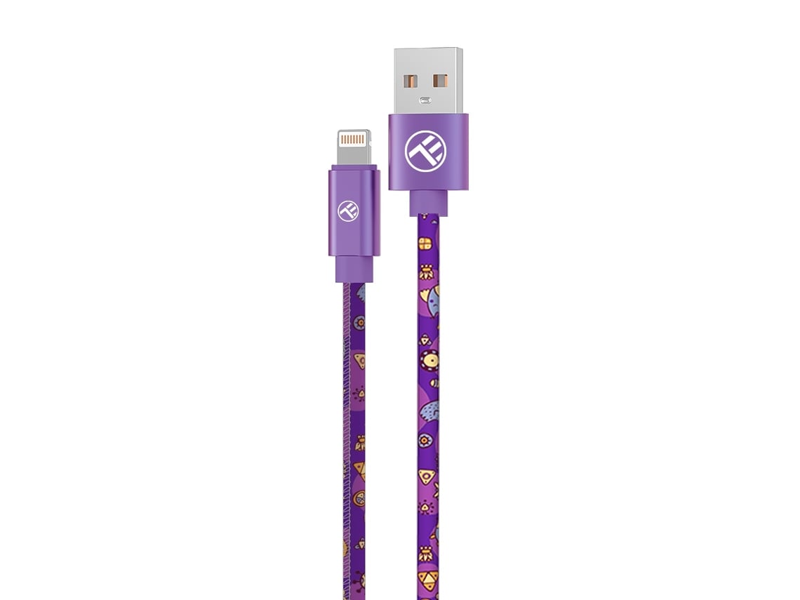 TELLUR Graffiti Data Cable Usb To Lightning 3A 1M Roxo