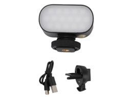 Luz De Autoie Led Portátil Rgb Recargable Com Clip, Brilho Ajustável Para Fotografia E Videoconferências