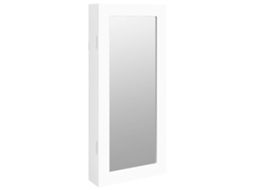 Mirror Jewellery Cabinet, Mirror Jewellery Cabinets Vidaxl Branco Madeira Processada (n/a)