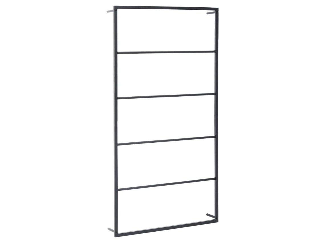 Towel Rack, Towel Racks Vidaxl Preto Aço (60 X 10 X 116 Cm)