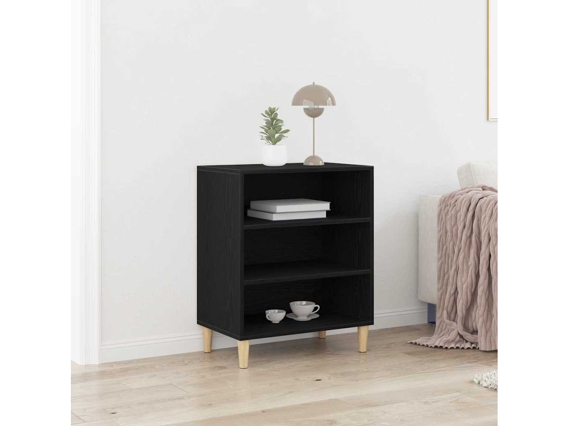 Vidaxl Buffet Carvalho Preto 57 X 35 X 70 Cm Derivados De Madeira