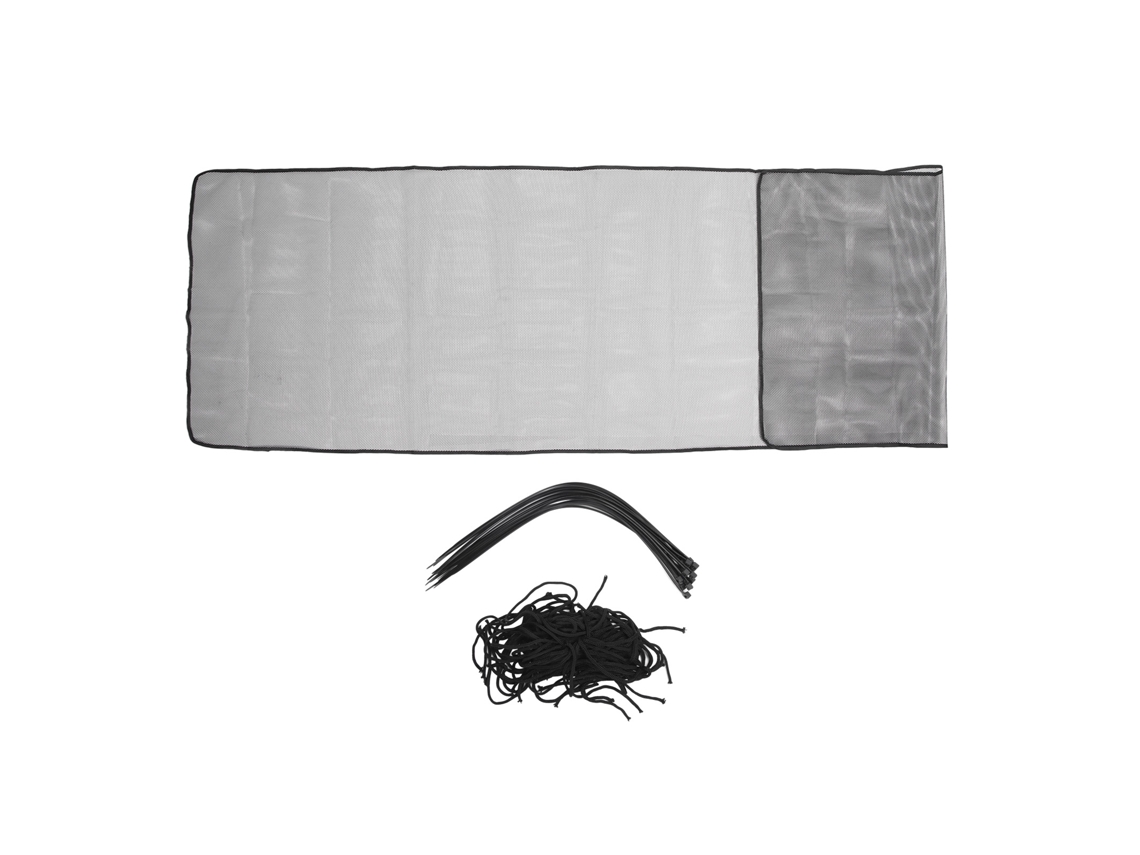 Primerox rede de Segurança Malha Grossa 300x90cm para Corrimão Varanda Escada Proteção Infantil Preta