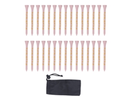Lurelia Acessório Golfe Tacos De Golfe De Bambu Com Estampa De Caveira Rosa, 30 Peças, 8 Cm