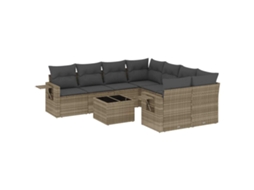 Garden Sofa Set, Garden Sofa Sets Vidaxl Cinzeto Rattan / Vime (n/a)