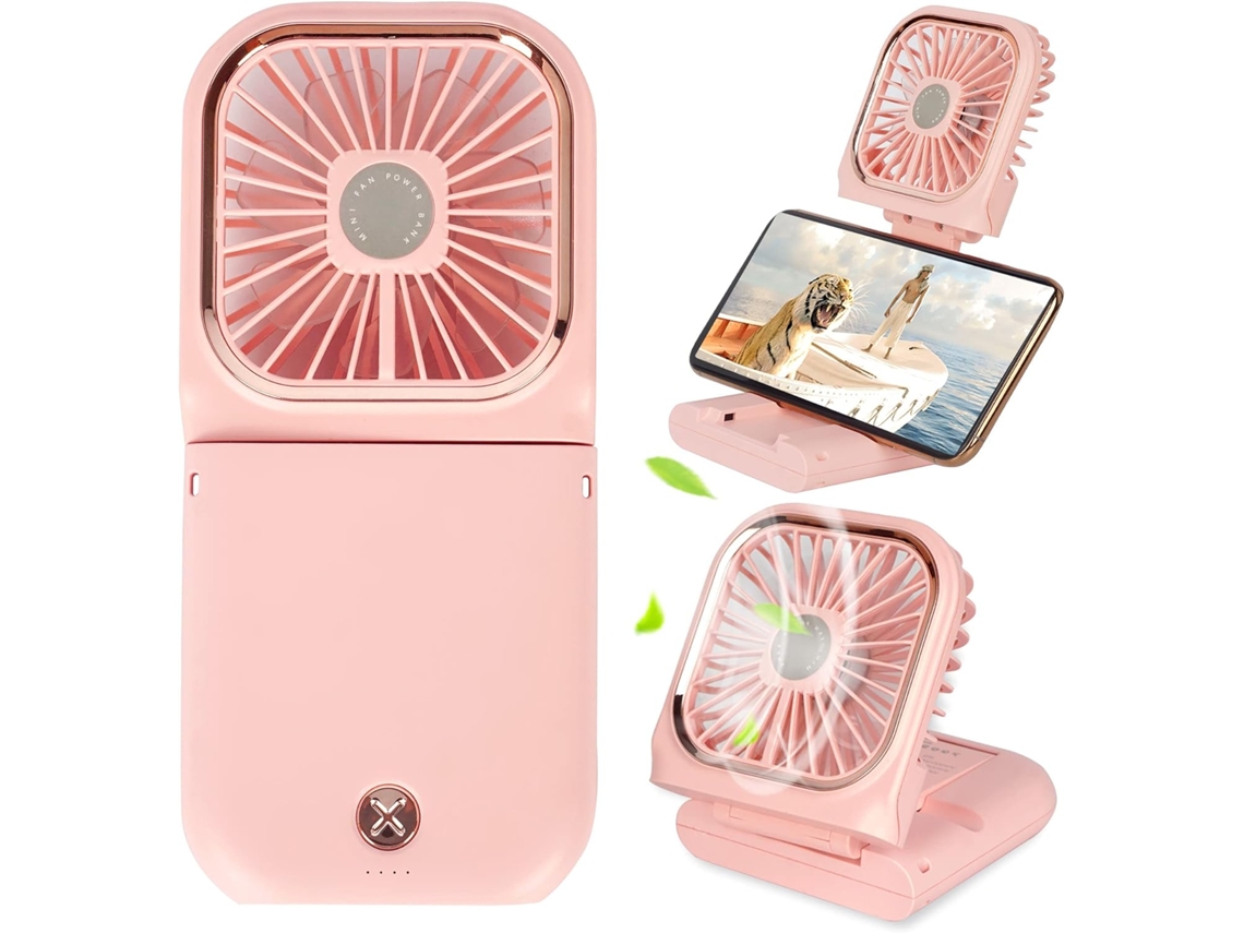 Ventilador de Mesa EIFSON Silencioso 5 Velocidades Oscilação 90° com Luz