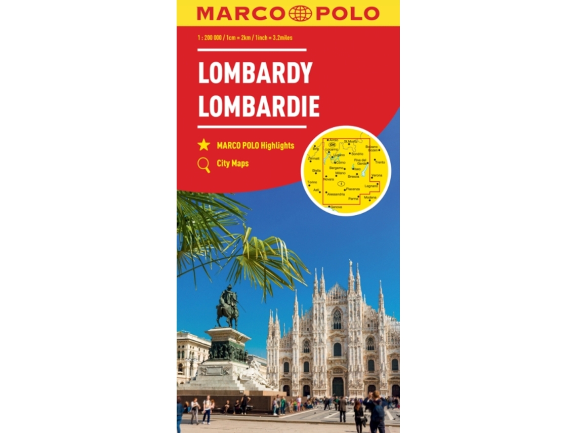 Livro Lombardy Marco Polo Map de Marco Polo (Alemão)
