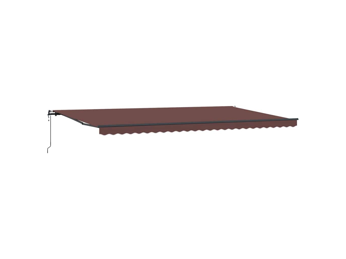 Toldo Retrátil Automático 600x300 Cm Castanho MAISON EXCLUSIVE