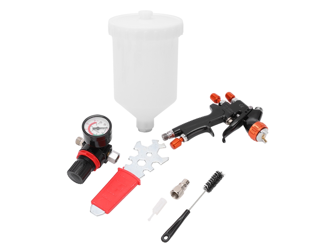 Kit Pistola De Pintura Aireada Com Atomização Alta Boquilla 1.3mm Para Primer De Carro E Barniz Superior