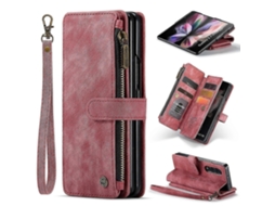 25-26 Caseme C30 Multifunctional Card Slots Zipper Phone Leather Phone Case