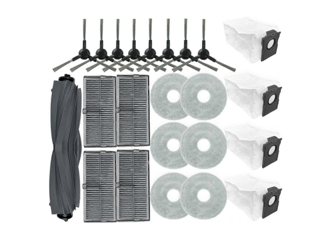 Acessório Para Aspirador 23pcs, 23pcs Bot L10s Plus Robot Spare Peças, 23 Unidades
