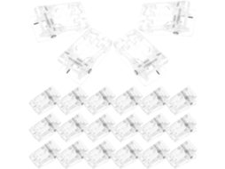 Conjunto de 50 clipes de identificação Access com pino de plástico, resistentes e compactos para cartões de crédito danificados.