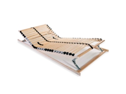 Vidaxl Estrado De Ripas Com 28 Ripas 7 Zonas 70x200 Cm