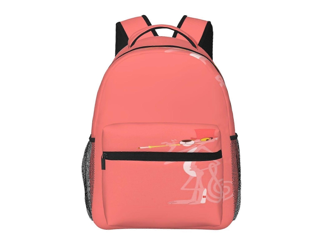 Mochila Pantera Cor De Rosa Y59 Para Escola E Trabalho, Leve E Impermeável, Mochila Elegante Para Estudantes E Adultos T59 Olysi Shop