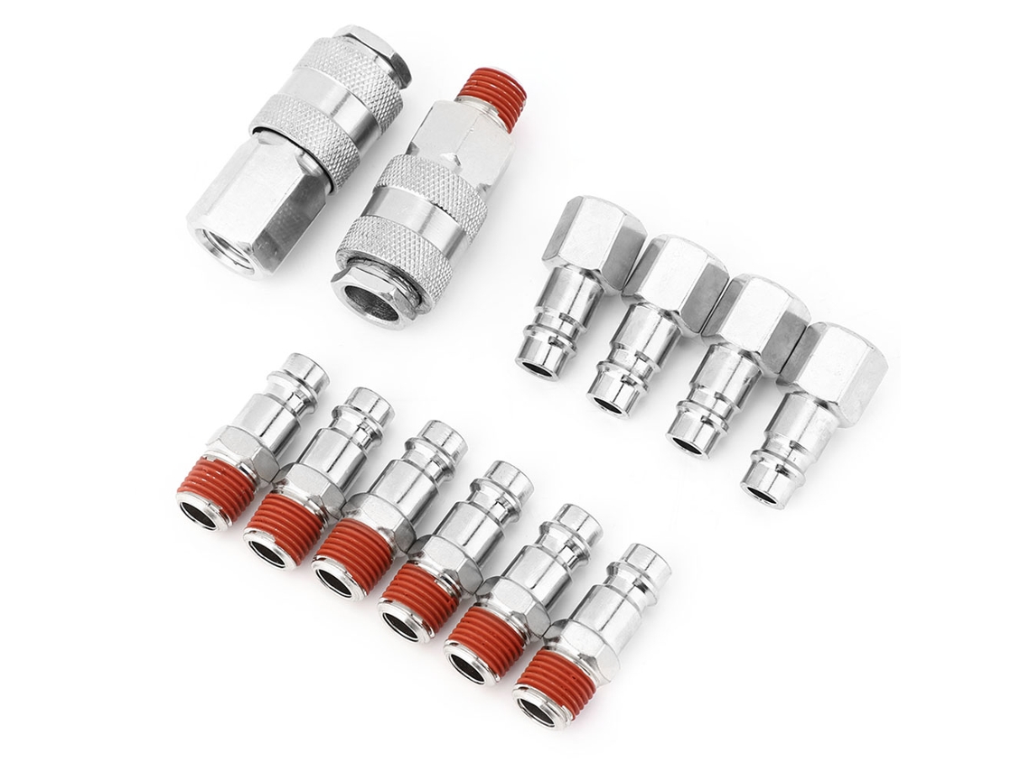 Conector Rápido Mangueira Ar 1/4 Bsp 12pcs