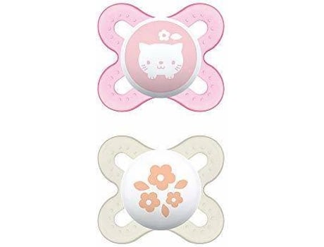 Chupeta de silicone  Start 0-2m (2 chupetas rosa)