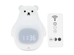 Luz Noite Urso Relógio Alarme Fofo Silicone Macio Usb Recarregável NEVEANCE