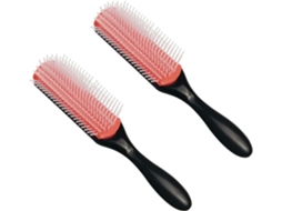 Escova Para Cabelos Cacheados Com Pente Massageador Almofadado Removível, Previne A Queda De Cabelo, Fácil De Limpar
