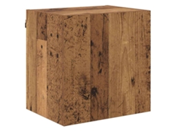 Conjunto 1 Gabinete Para Tv Vidaxl Castanho Derivados De Madeira (40,5x30x40cm)
