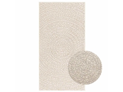 Vidaxl Tapete Zizur Creme 60x110 Cm Aspeto De Juta Interior E Exterior