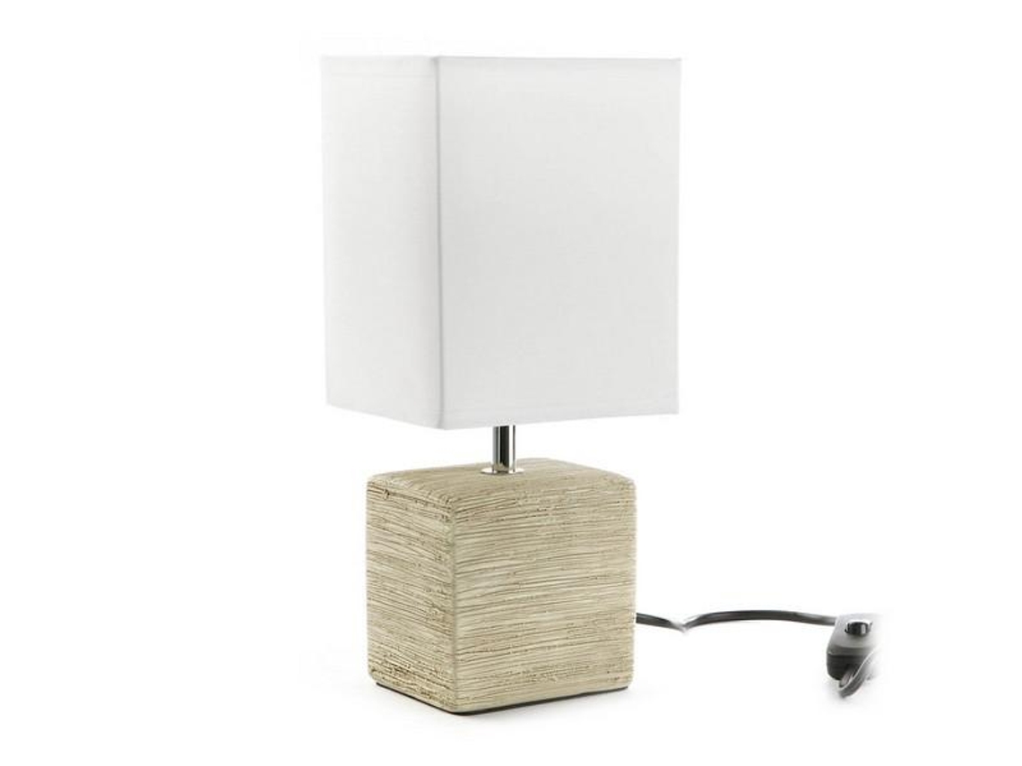 Lâmpada de Mesa Cerâmica 11 X 30 X 13 Cm Castanho