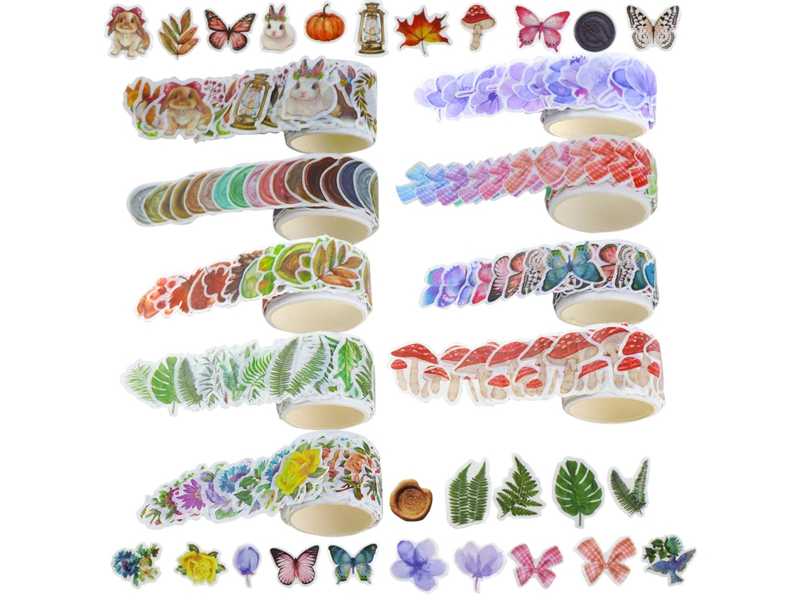 Fita Adesiva, 9 Rolos, Vintage Estilo Diário Criativo, Ideal Artesanato E Scrapbooking ()