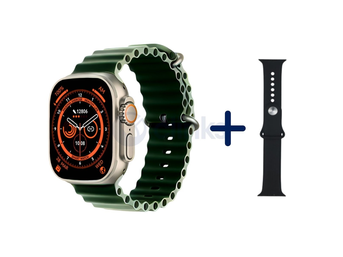 Smartwatch K950 com 2 Braceletes Verde CLINKS