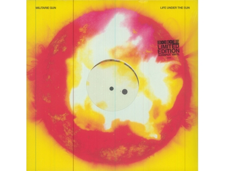 Militarie Gun Life Under The Sun Vinil Transparente Salpicado de Amarelo e Vermelho Edição Limitada Rsd 2024
