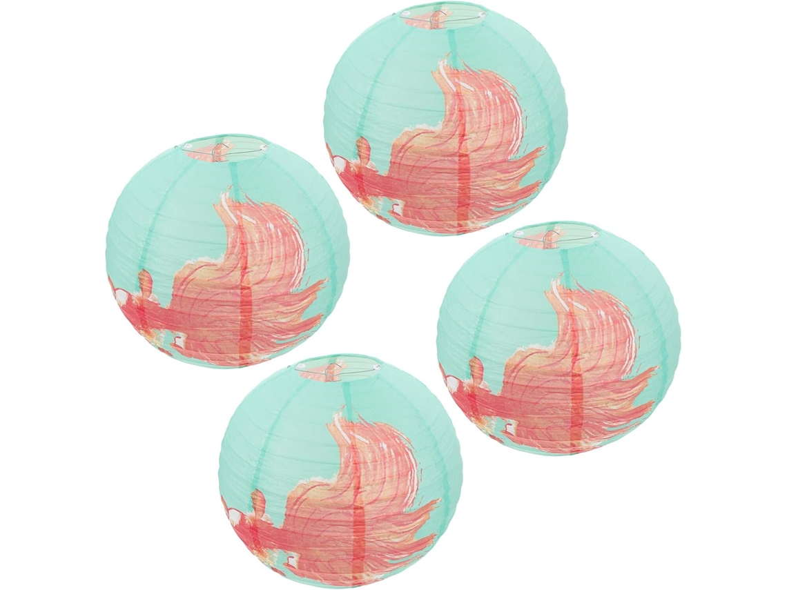 Lanternas De Papel Japonesas, 30 Cm De Diâmetro, Conjunto De 4 Peças, Lanternas Decorativas Para Pen Gokoco